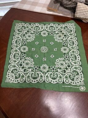 Vintage Hav A Hank green  Bandana  RN 15187